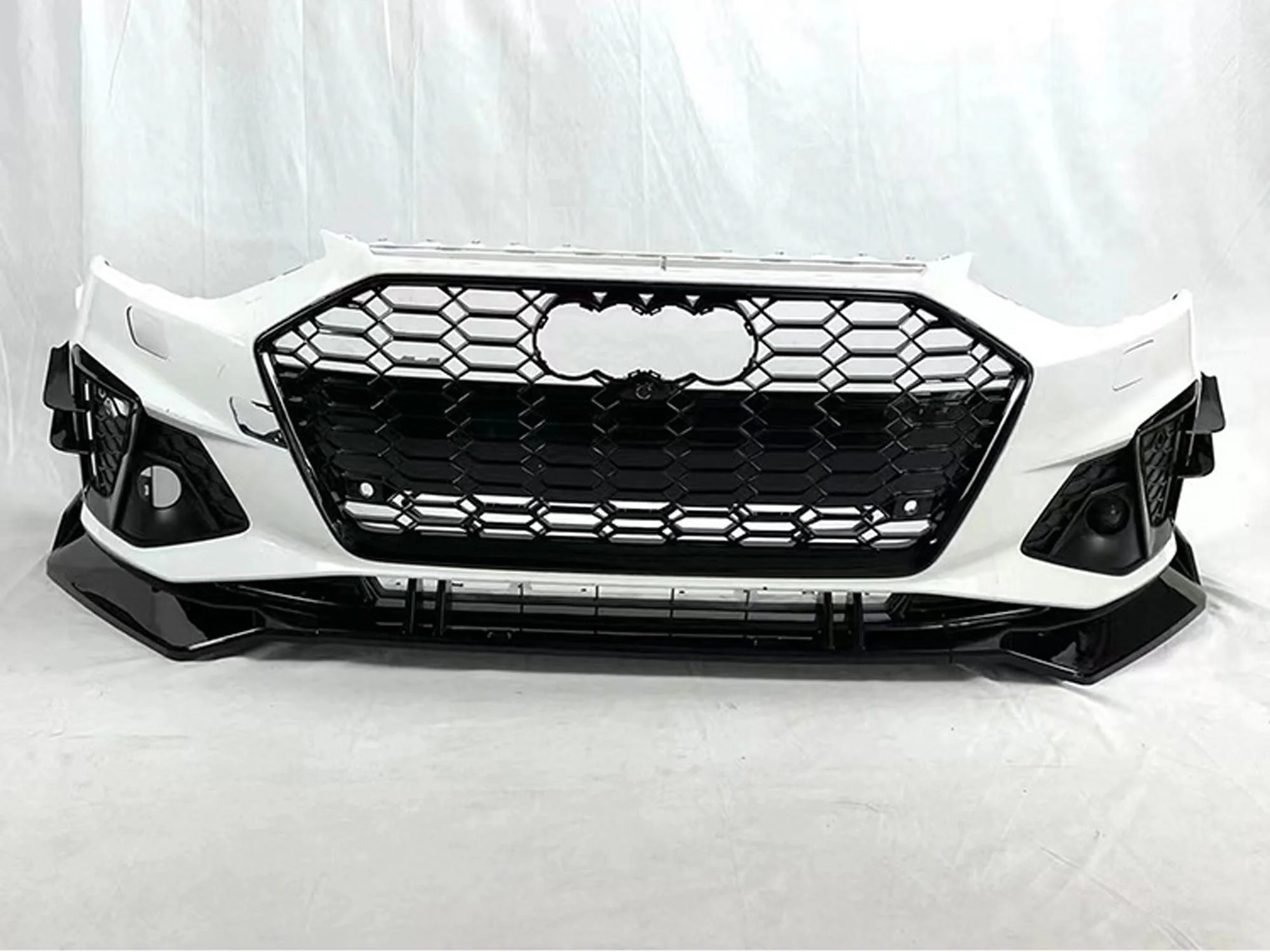 Glossy Black Front Lip Splitters for AUDI A4 B9 S line 2021-2023 - Image 7