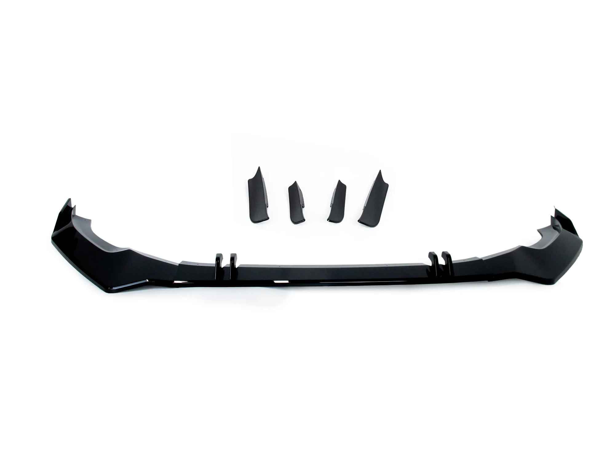 Glossy Black Front Bumper Lip for AUDI A5 B9 S-line F5 2021-2023 - Image 4
