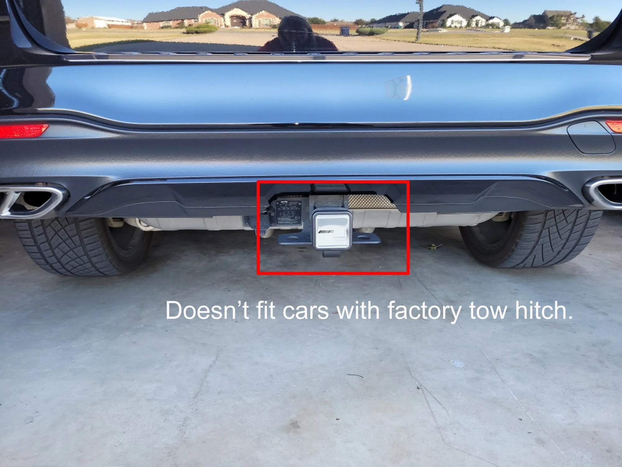 Gloss Black Rear Diffuser Exhaust Tailpipe for Mercedes W166 X166 GLE 350 AMG 2015-2018 - Image 2