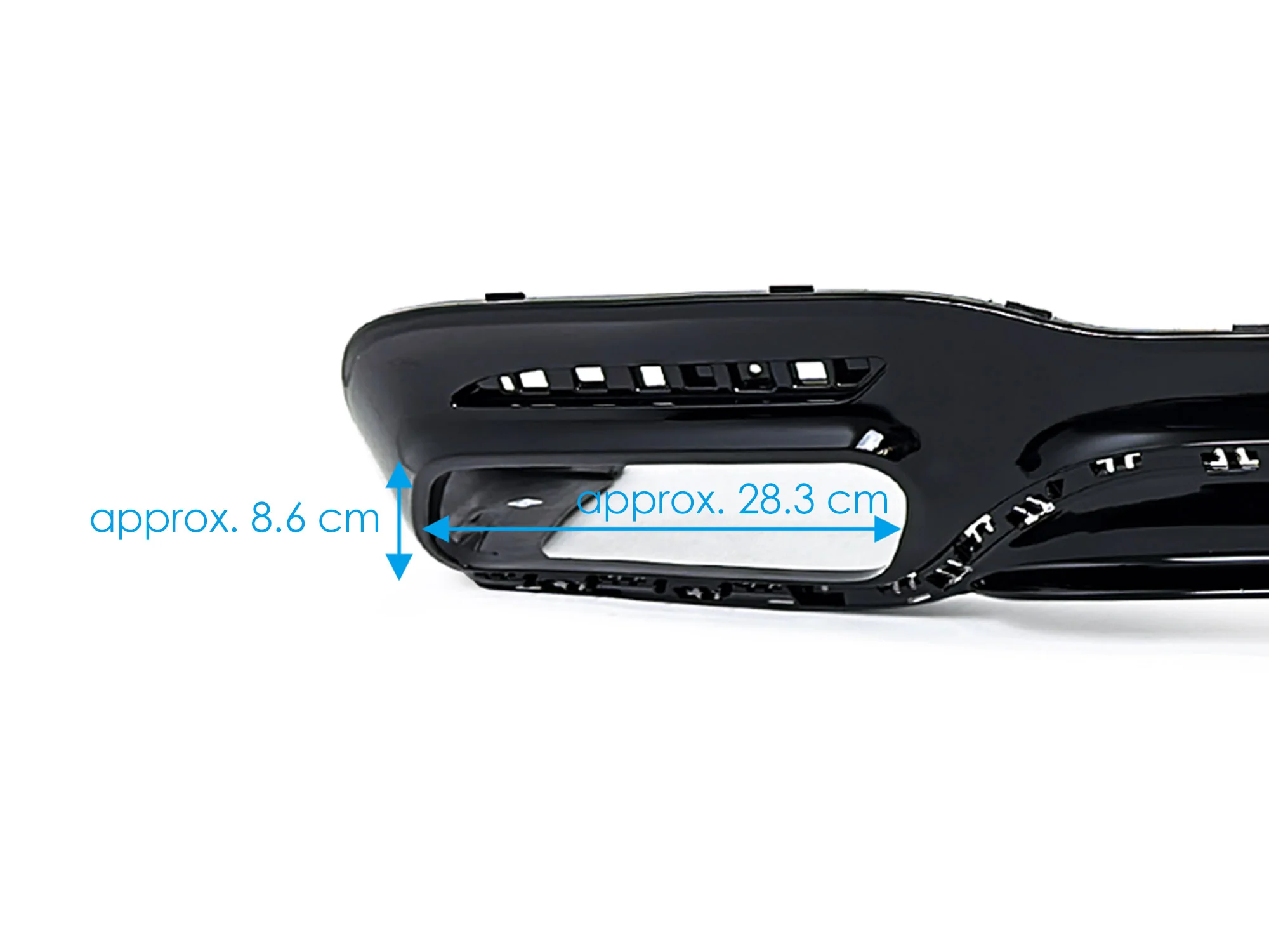 Black Rear Diffuser + Exhaust Tips for Mercedes S-Class W222 AMG-Line 2018-2020 - Image 15
