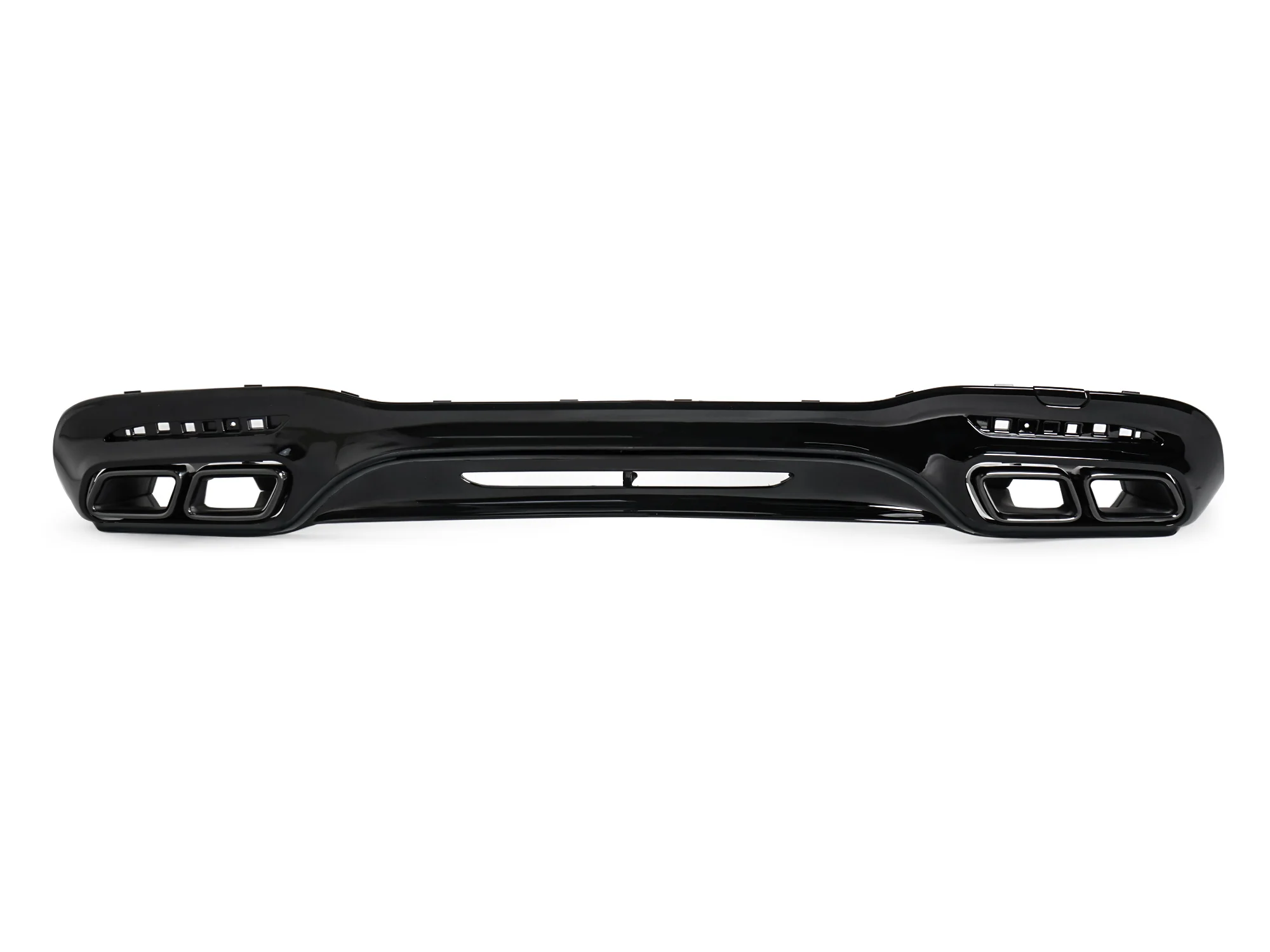 Black Rear Diffuser + Exhaust Tips for Mercedes S-Class W222 AMG-Line 2018-2020 - Image 5