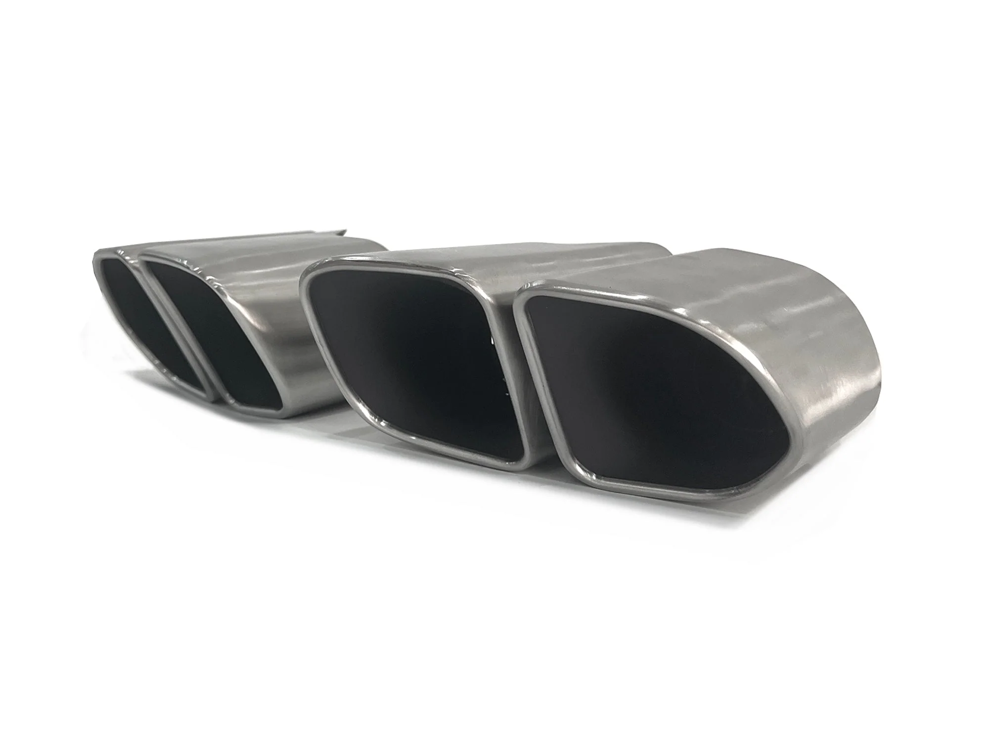 Square Exhaust Tips Fits Porsche Cayenne 958.2 V6 / V8 Base 2015–2018 - Image 5