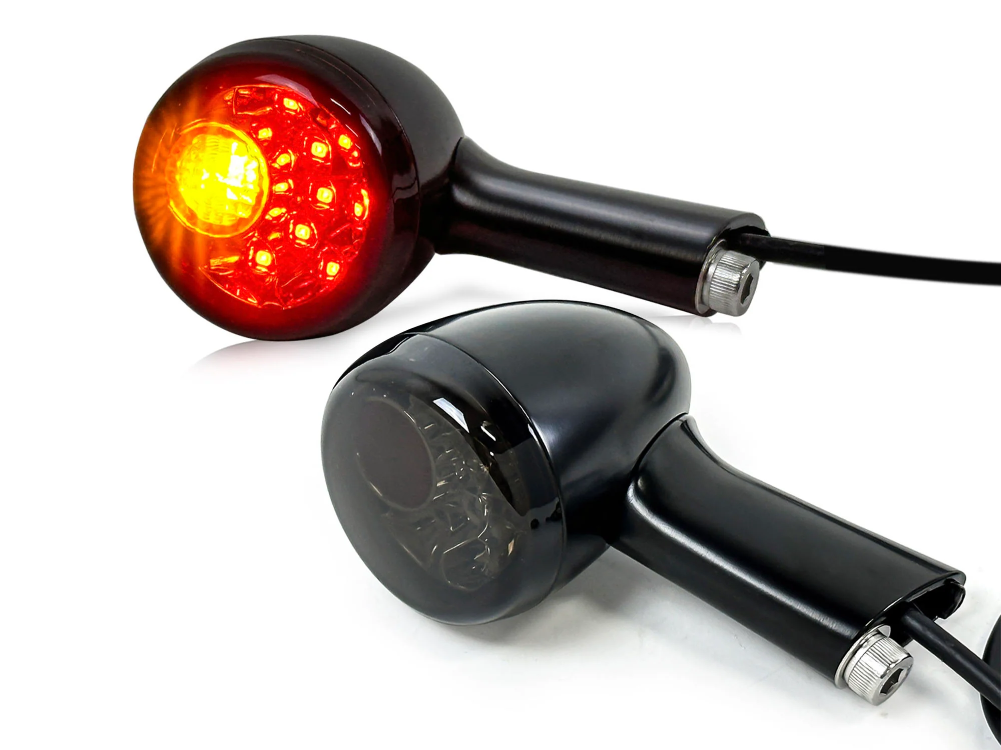 Bullet Style LED Rear Blinkers Turn Signal Lights Amber for Harley Sportster XL883 XL1200 1992–2022 - Image 7