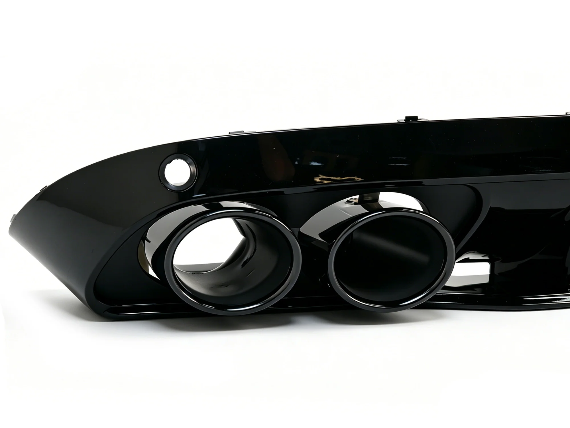 C43 Style Rear Diffuser Lip W/ Black Tips For Mercedes Benz C-Class W205 C200 C250 C300 Non AMG 2015-2021 - Image 8