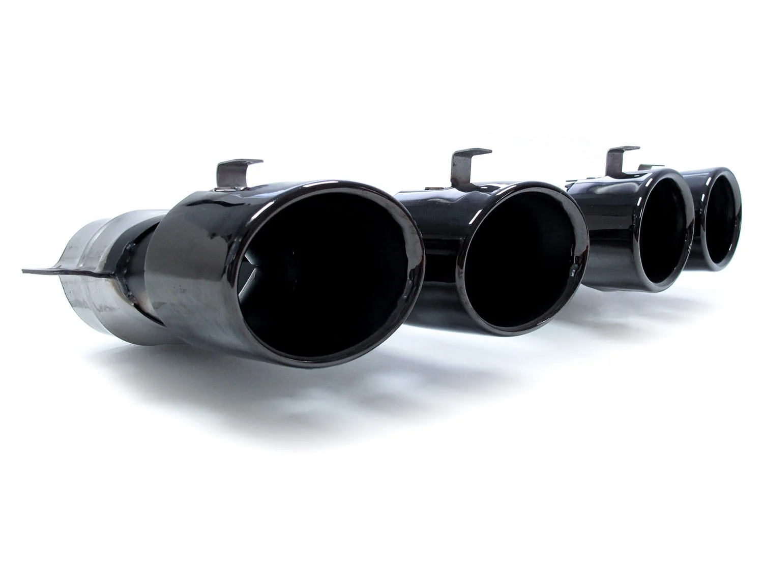 Gloss Black Rear Diffuser + Black Exhaust Tips For Mercedes W205 C250 C300 C450 C43 AMG Sedan 2015-2021 - Image 10