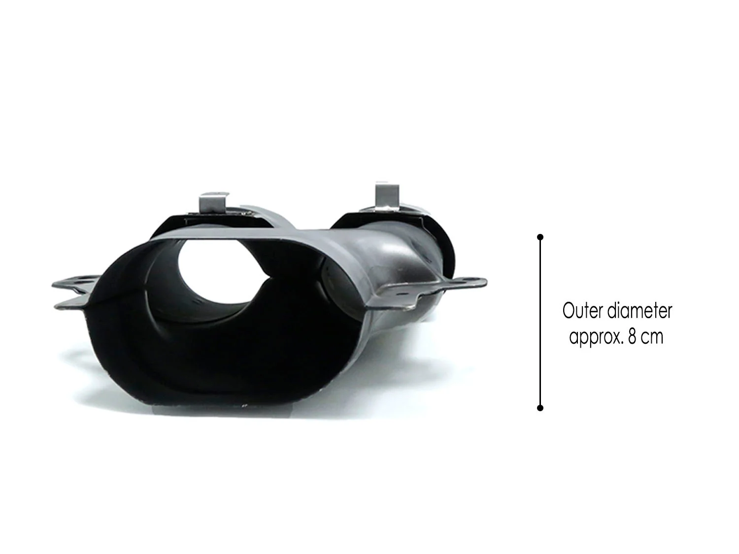 Gloss Black Rear Diffuser + Black Exhaust Tips For Mercedes W205 C250 C300 C450 C43 AMG Sedan 2015-2021 - Image 14