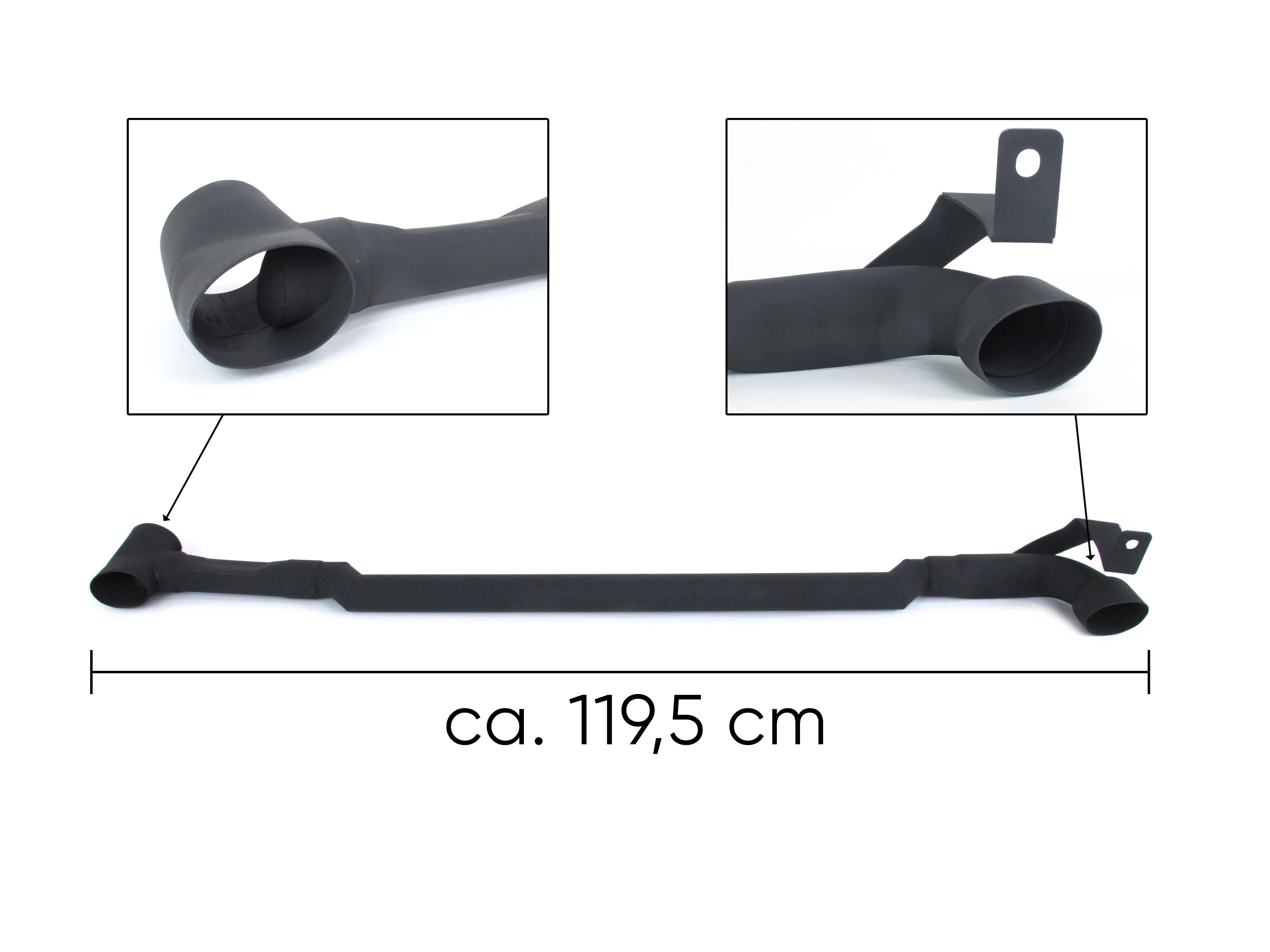 C63 Look Gloss Black Diffuser & Exhaust Tips For 2022-2025 Mercedes C-Class W206 C200 C300 C43 Sedan AMG Bumper - Image 16