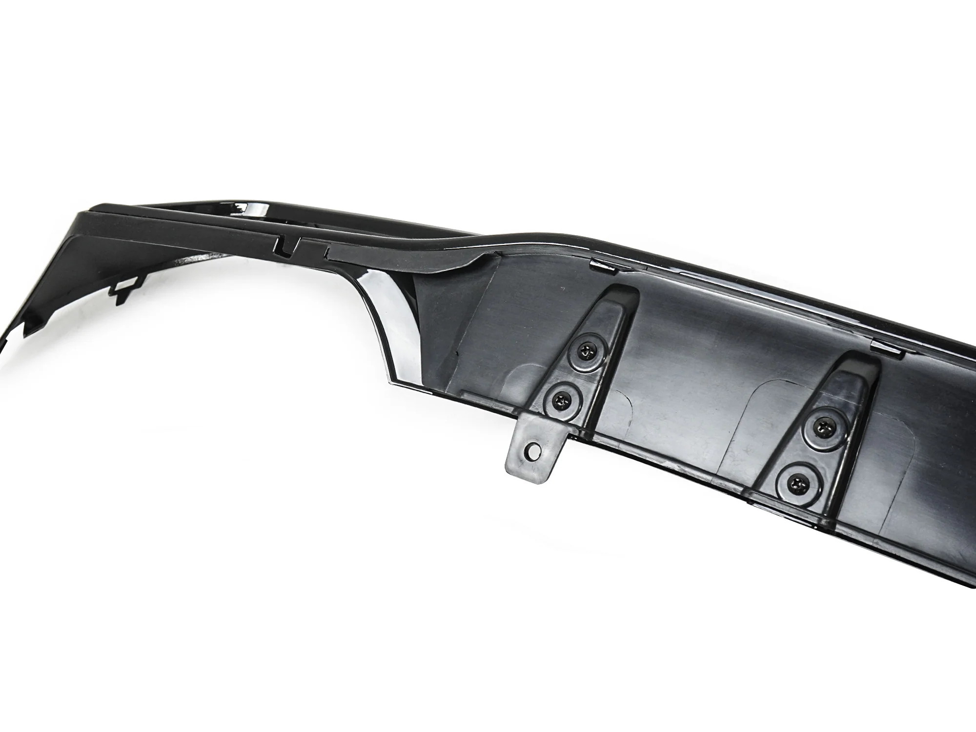 C63 Style Gloss Black Rear Diffuser + Exhaust Tips for Mercedes W205 (Non-AMG Bumper) 2015-2021 - Image 10