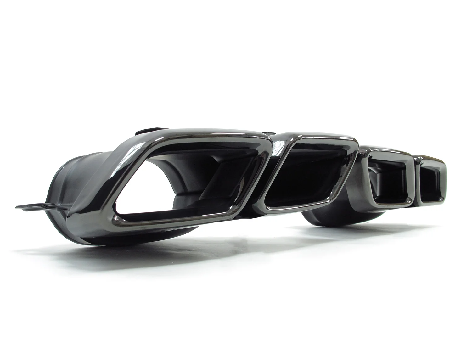 C63 Style Rear Diffuser + Black Exhaust Tips For Mercedes W205 C-Class Base C300 C250 Non-AMG 2015-2021 - Image 11