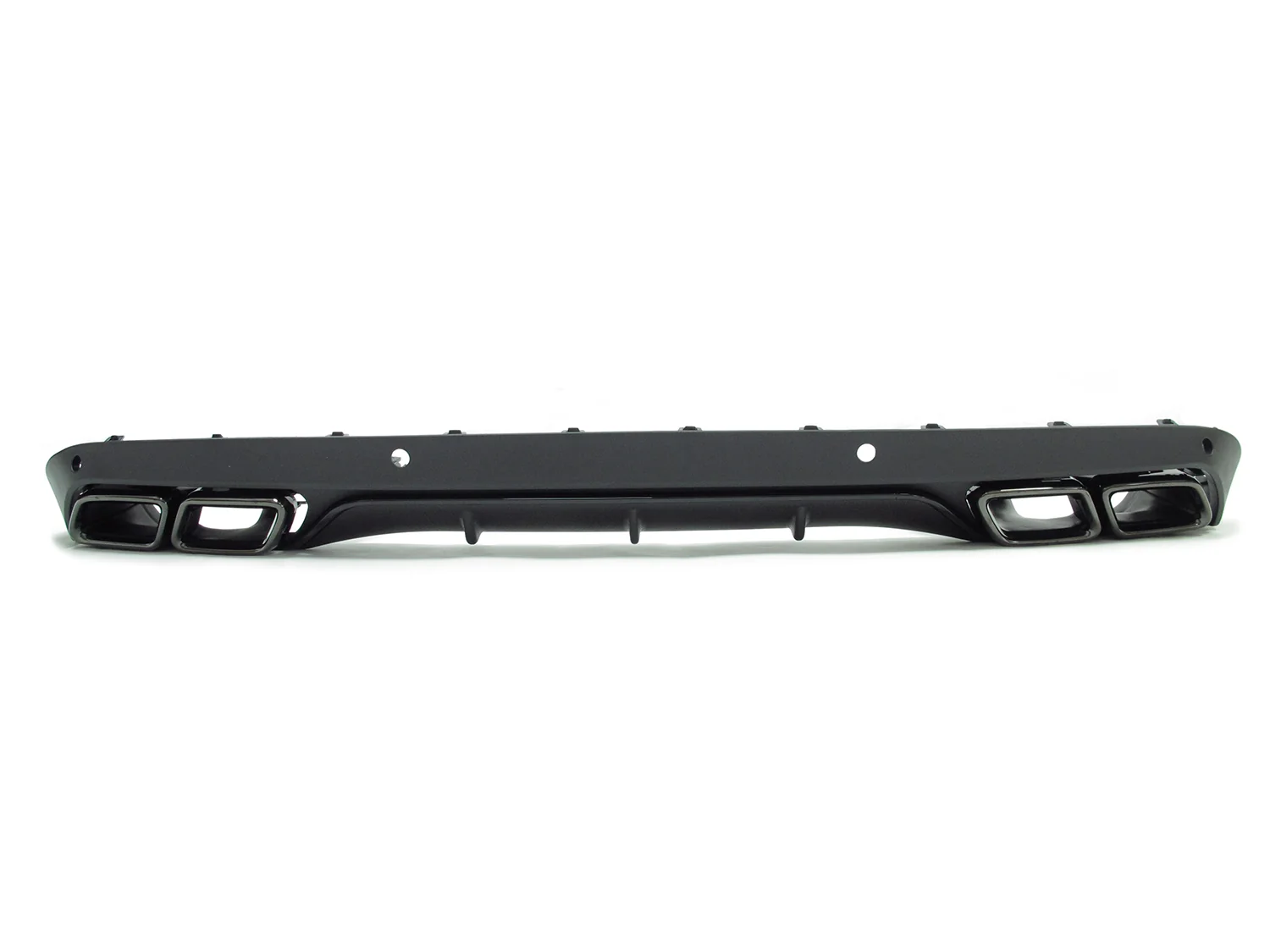 C63 Style Rear Diffuser + Black Exhaust Tips For Mercedes W205 C-Class Base C300 C250 Non-AMG 2015-2021 - Image 6