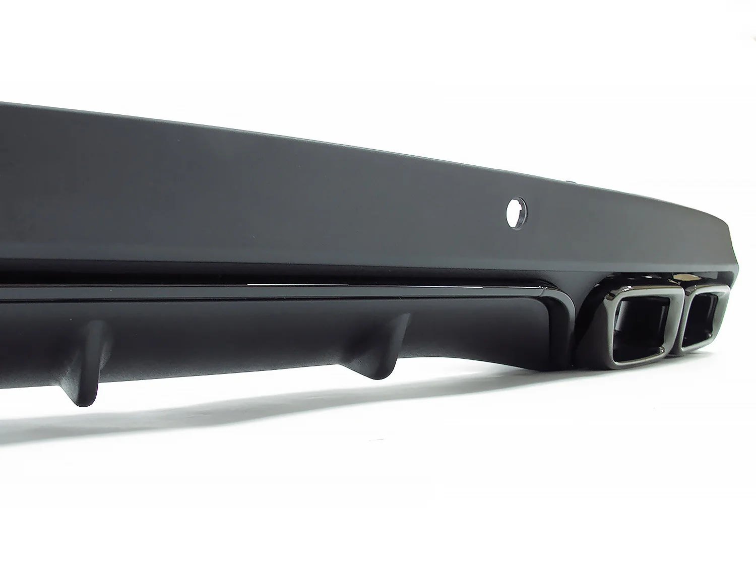 C63 Style Rear Diffuser + Black Exhaust Tips For Mercedes W205 C-Class Base C300 C250 Non-AMG 2015-2021 - Image 8