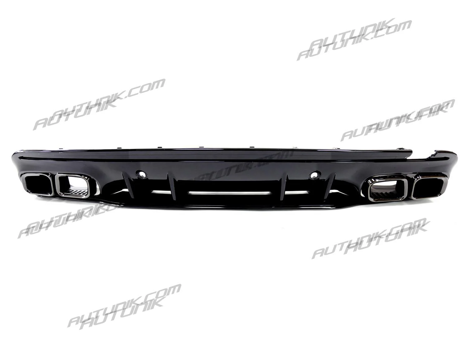 C63 Style Rear Diffuser & Black Exhaust For Mercedes W205 Sedan C250 C300 C450 C43 AMG Bumper Only - Image 9