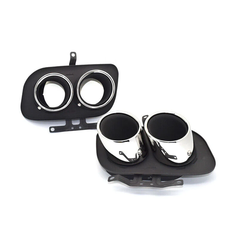 Gloss Black Dual Exhaust Tips For Porsche 911 992 Carrera S 4S 2020-2025 - Image 17