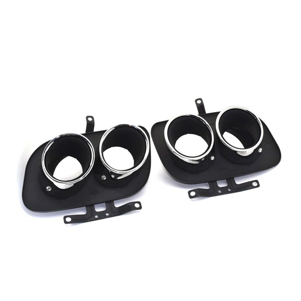 Gloss Black Dual Exhaust Tips For Porsche 911 992 Carrera S 4S 2020-2025 - Image 18