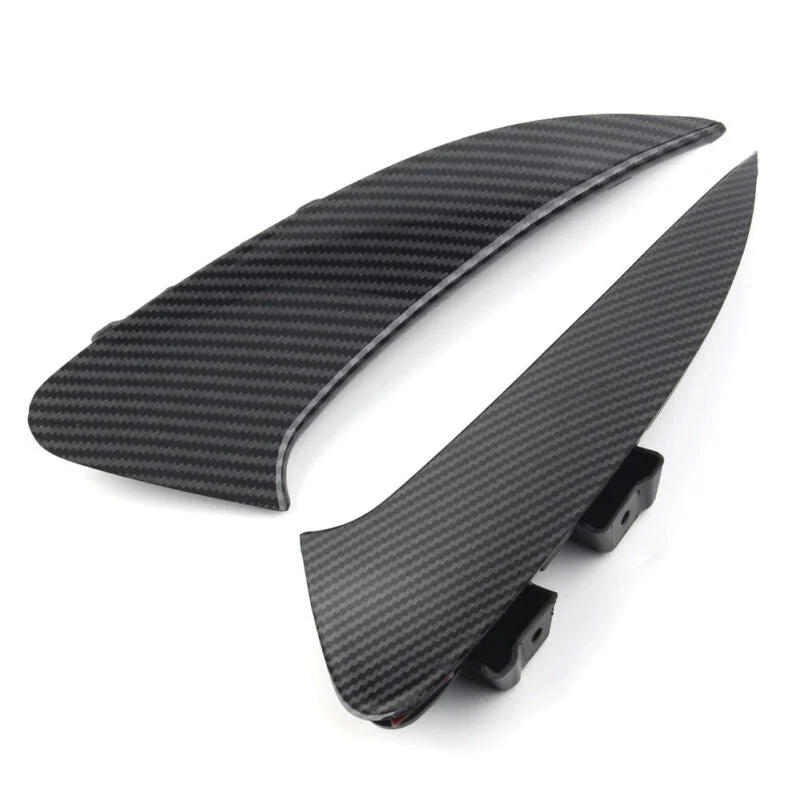 For 2020-2023 Mercedes CLA C118 AMG Bumper Carbon Fiber Look Rear Splitter Canard Air Vents - Image 4