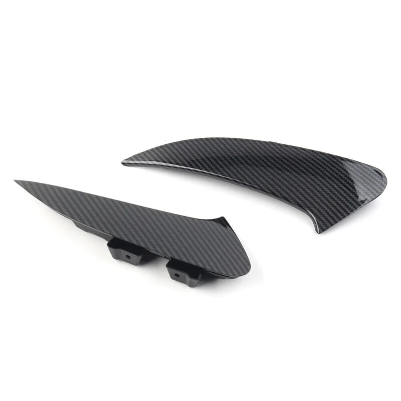 For 2020-2023 Mercedes CLA C118 AMG Bumper Carbon Fiber Look Rear Splitter Canard Air Vents - Image 6