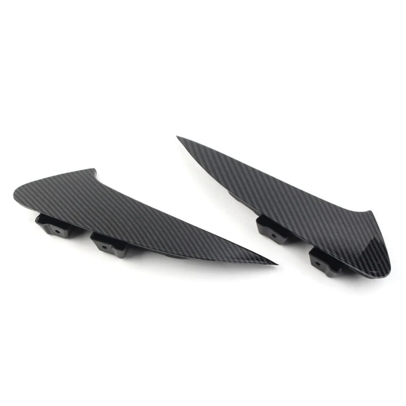 For 2020-2023 Mercedes CLA C118 AMG Bumper Carbon Fiber Look Rear Splitter Canard Air Vents - Image 8