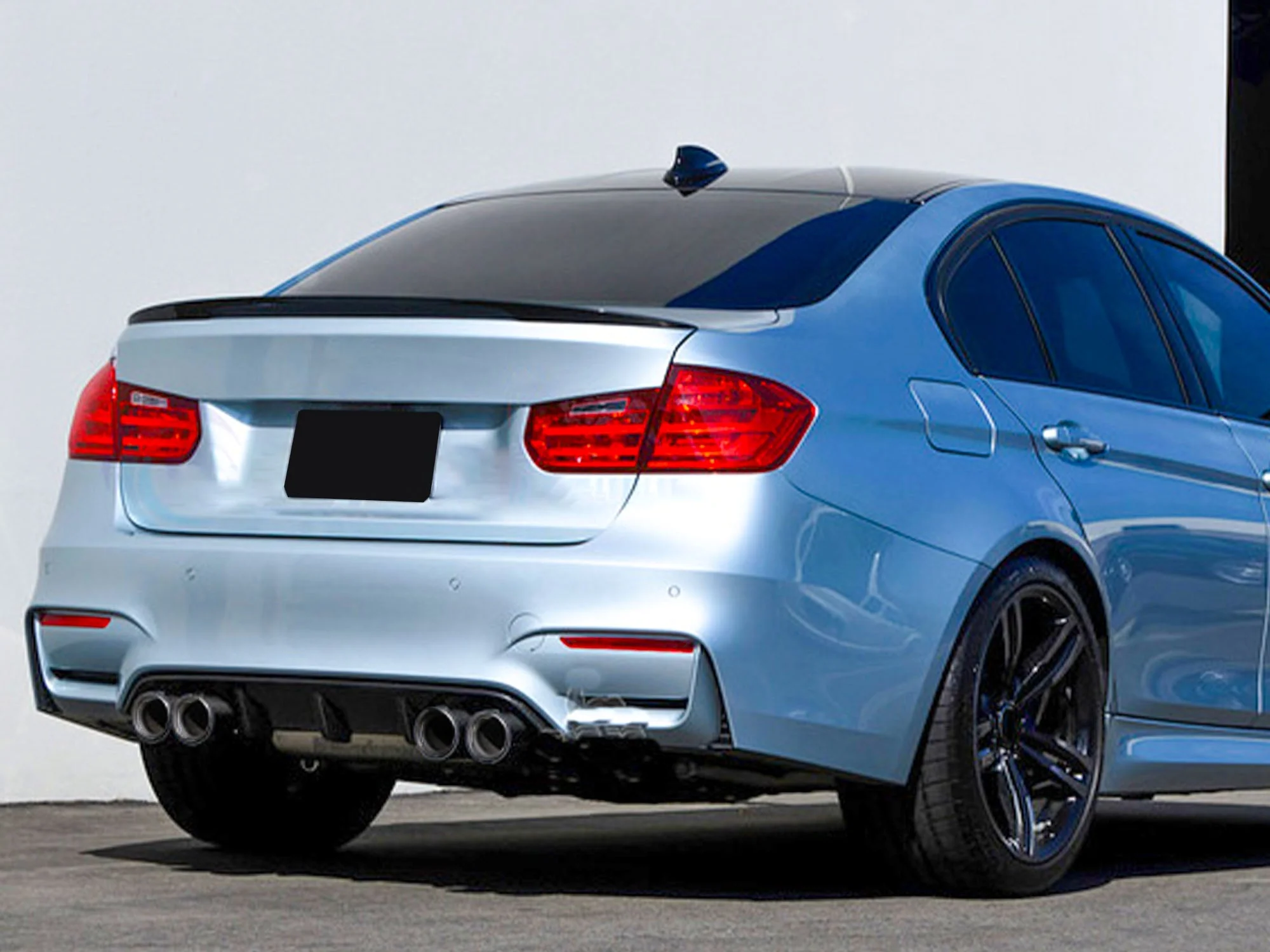 Dual 2.35" Inlet Carbon Exhaust Tip For BMW 3 Series E90 E92 F30 325i 328i 330i 320i 2005-2018 - Image 2