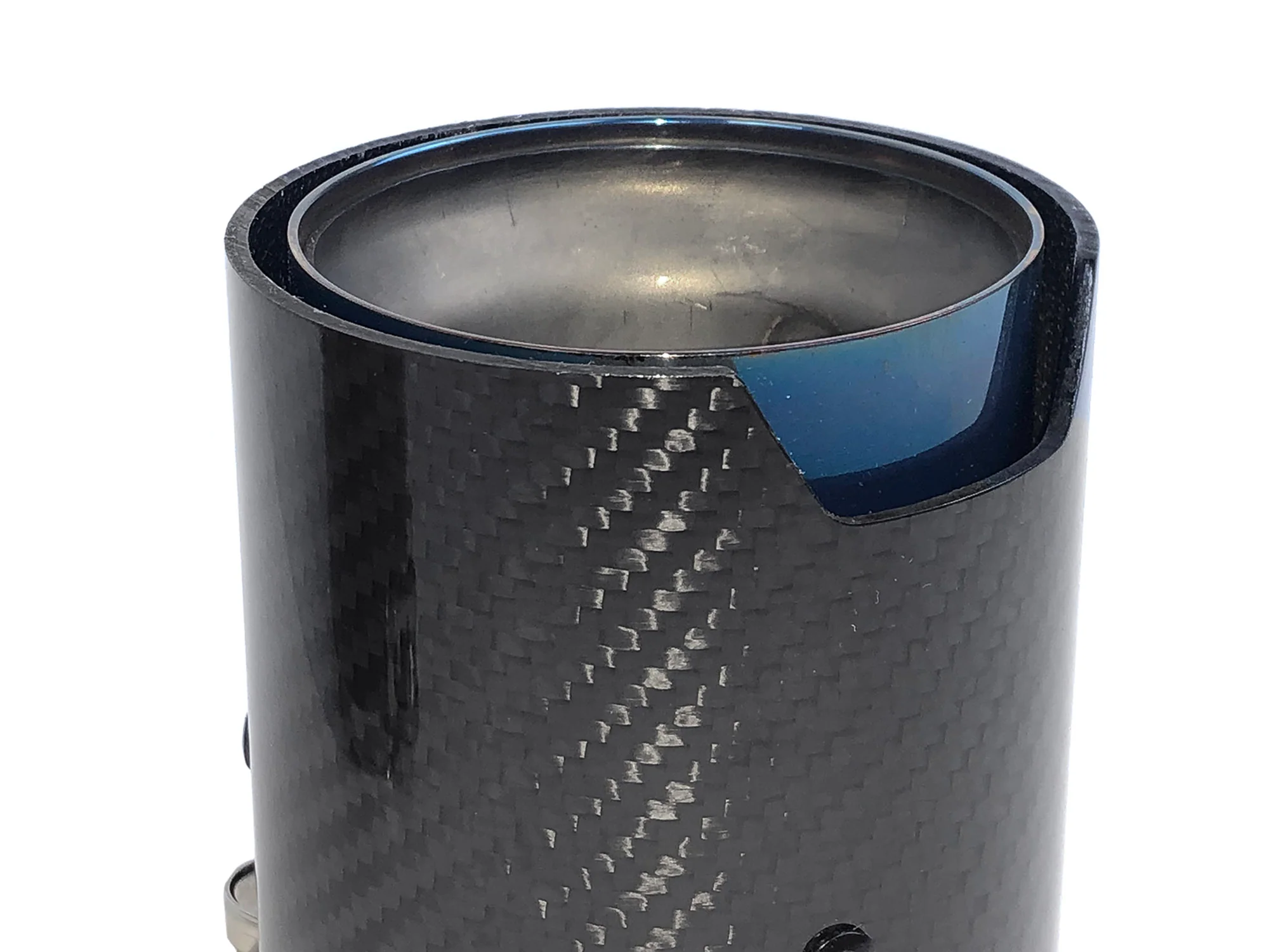 2.75" In 3.5" Out Carbon Fiber Blue Exhaust Tips 4PCS Set For Audi S4 S5 S6 S7, BMW 3/4 Series, Ford Mustang GT, Genesis G70, Kia Stinger - Image 11