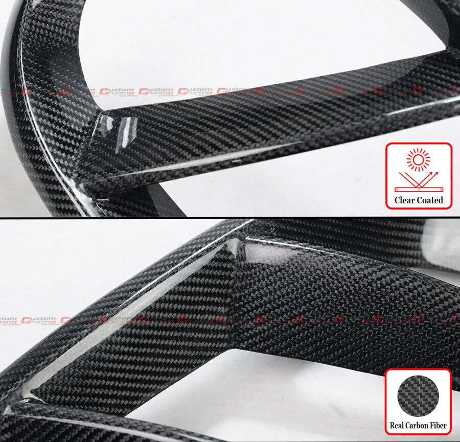 Carbon Fiber Front Bumper Air Duct Vent Cover fit for Mercedes W205 C205 C300 C400 C43 AMG 2015-2018 - Image 3