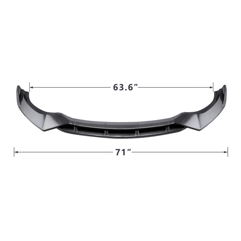 Carbon Look Front Lip Splitter for BMW X3 G01 X4 G02 2018-2021 - Image 3