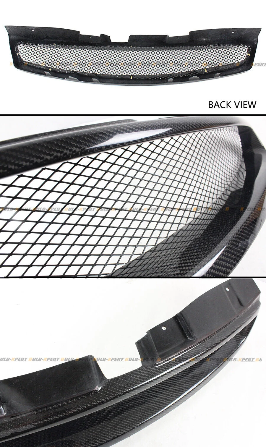 Carbon Fiber Front Bumper Mesh Grille Radiator For 2003-2007 Infiniti G35 Coupe - Image 2