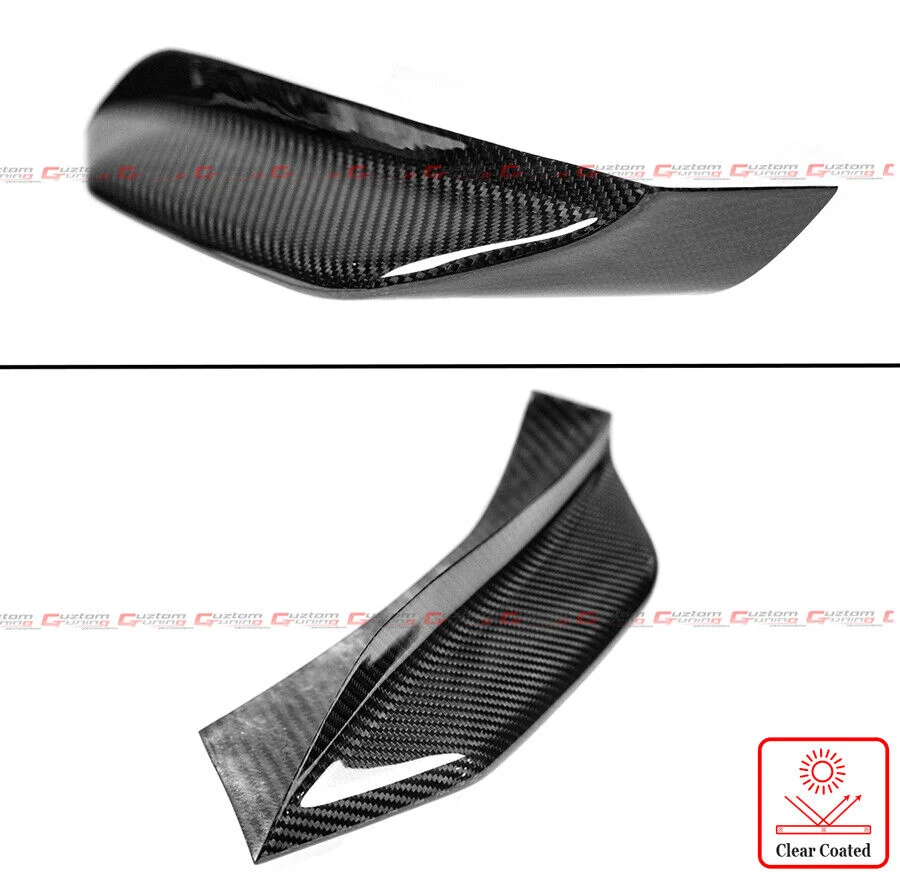 Carbon Fiber Front Lower Splitter + Bumper Upper Fang fit for BMW F80 M3 M4 F82 F83 - Image 5