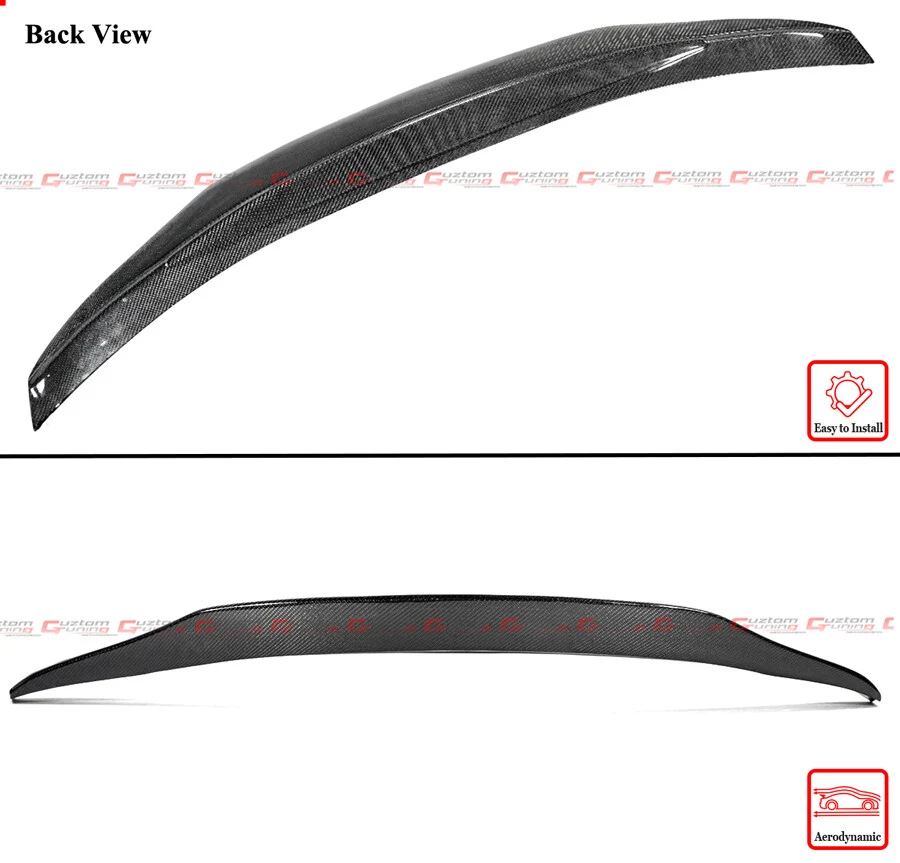 Carbon Fiber High Kick Duckbill Spoiler for Infiniti G25 G35 G37 Q40 Sedan 2007-2015 - Image 3