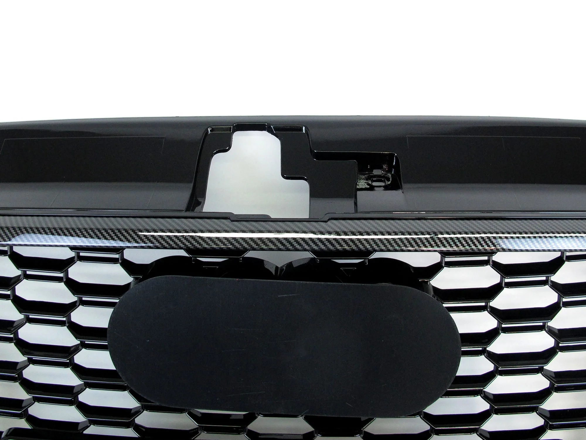 Carbon Fiber Look Front Grill for AUDI A3 8V S3 2017-2020 w/ ACC fg218 - Image 5