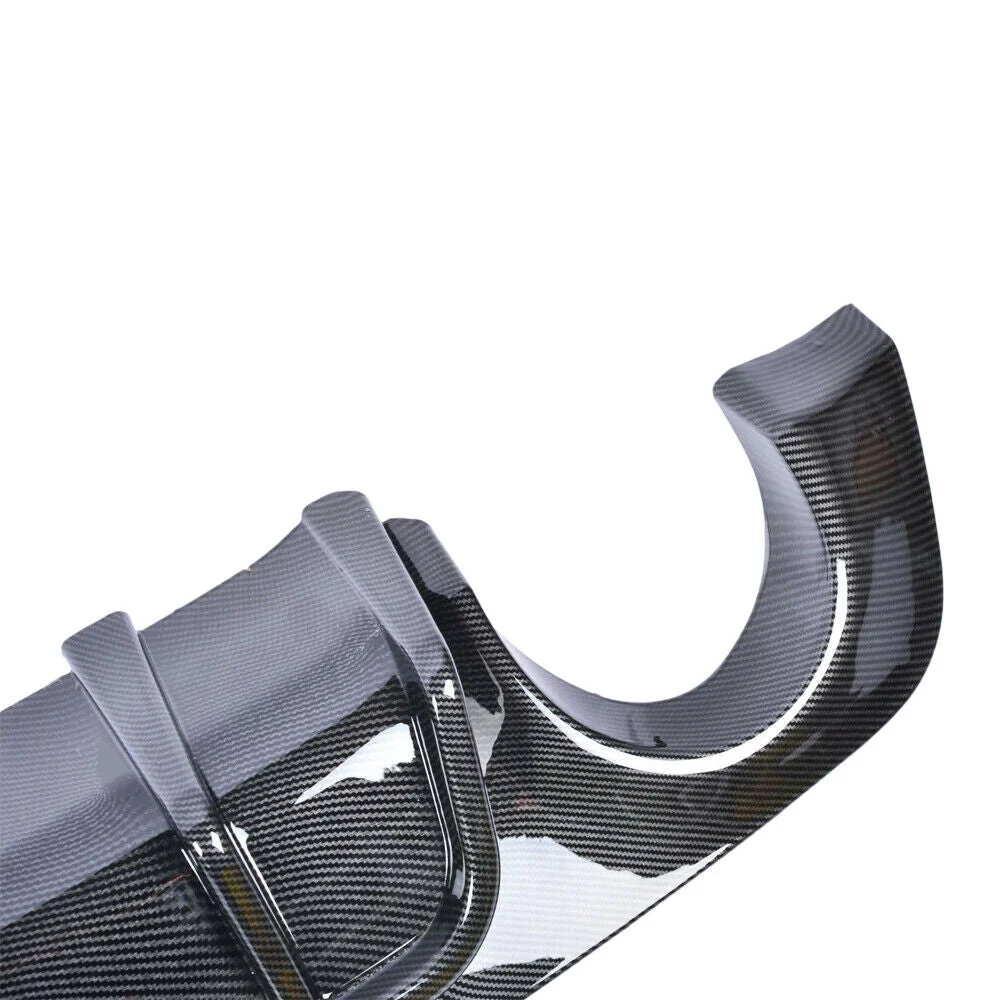 Carbon Fiber Style Rear Diffuser w/ LED Brake Light for Infiniti Q50 2018 2019 2020 2021 2022 2023 2024 - Image 6