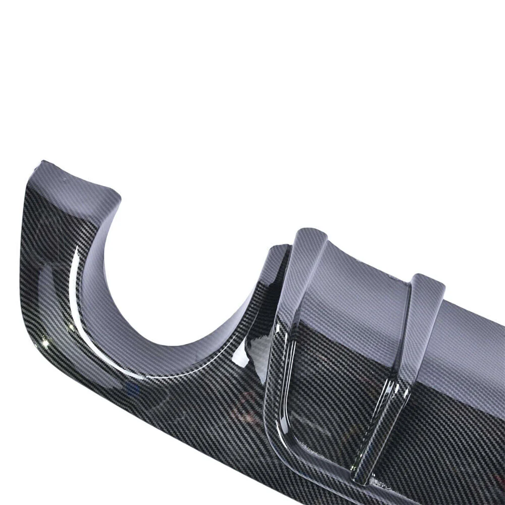 Carbon Fiber Style Rear Diffuser w/ LED Brake Light for Infiniti Q50 2018 2019 2020 2021 2022 2023 2024 - Image 7