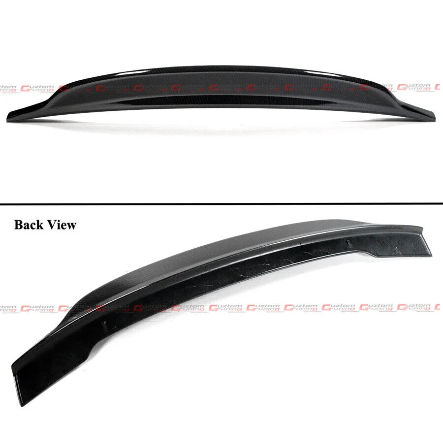 Carbon Fiber Look Rear Trunk Spoiler Wing For 2015-2021 Subaru WRX STI V3 - Image 2