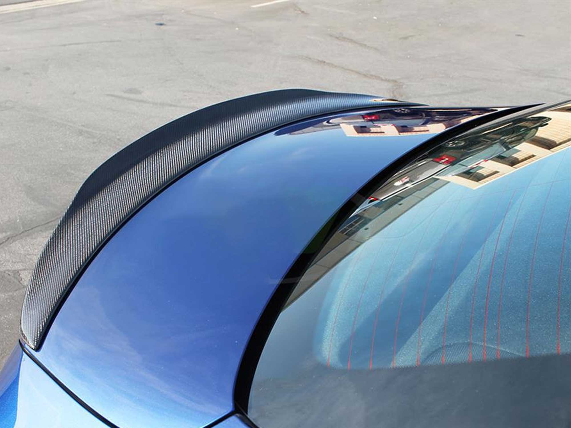 Carbon Look Trunk Spoiler For Mercedes W205 C205 Coupe C200 C300 C43 C63 2015-2023 - Image 3
