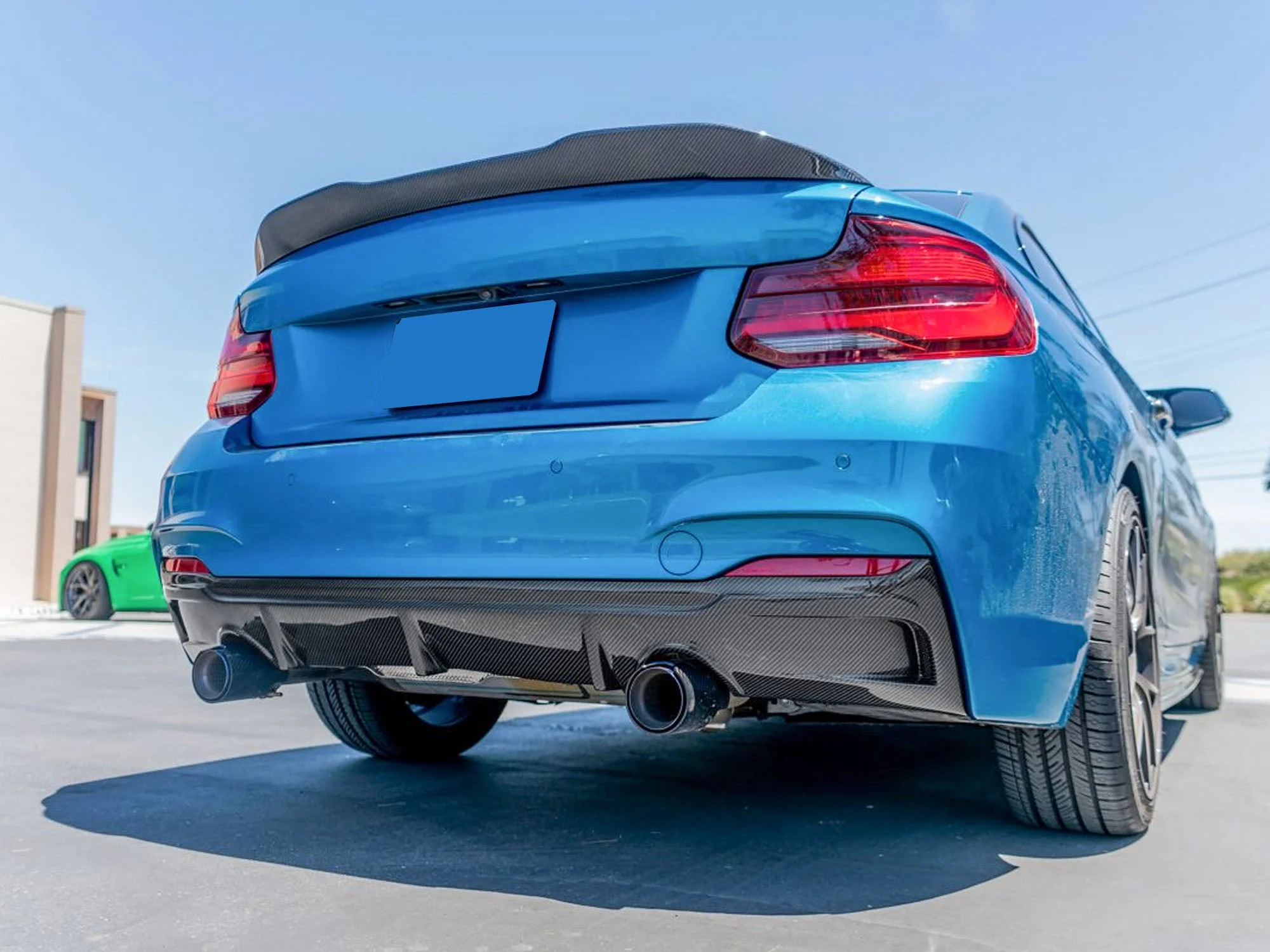 Carbon fiber Exhaust Tips 65mm Inlet Muffler Pipes Fit for BMW - Image 3
