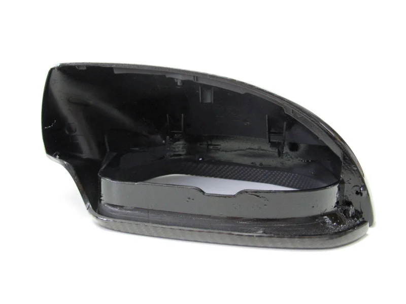 Real Carbon Fiber Mirror Covers Replace for AUDI A6 C7 S6 RS6 2012-2018 No Lane Assist - Image 10