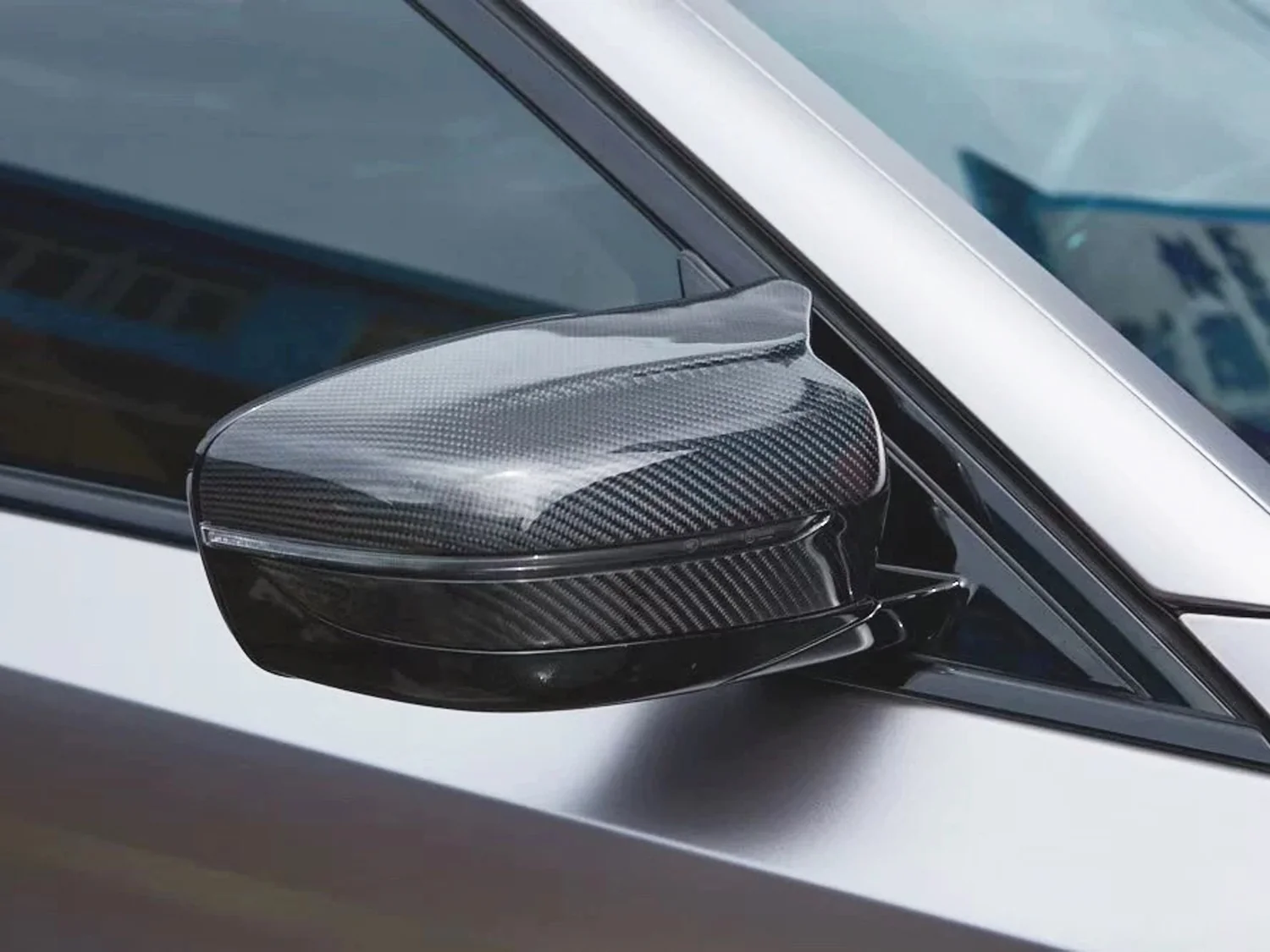 Real Carbon Fiber Side Mirror Cover Caps Replace for BMW 3 Series G20 2019-2022 mc115 - Image 3