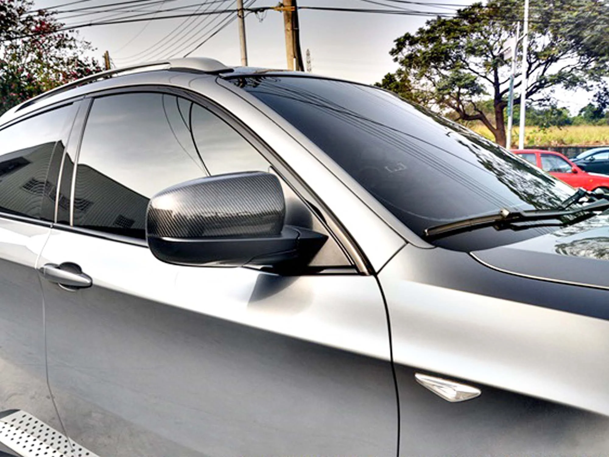 Pair Real Carbon Fiber Mirror Cover Caps For 2008-2013 BMW X5 E70 X6 E71 Replacement - Image 4