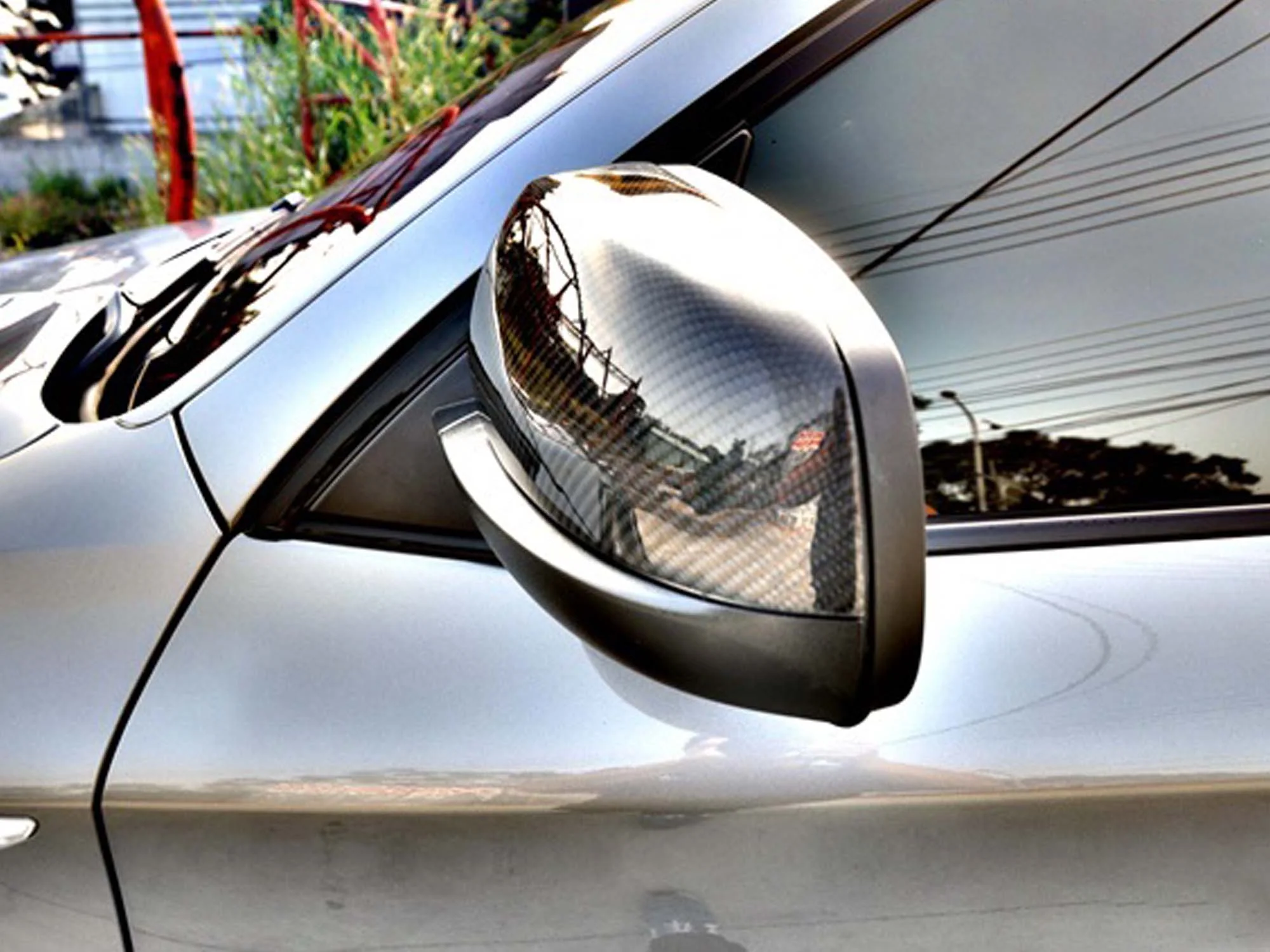 Pair Real Carbon Fiber Mirror Cover Caps For 2008-2013 BMW X5 E70 X6 E71 Replacement - Image 5