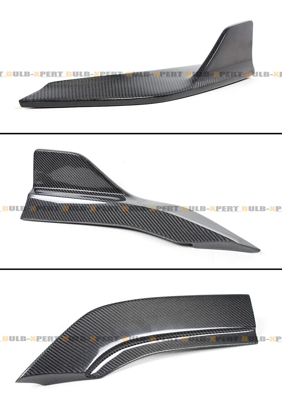 Carbon Fiber Rear Bumper Side Corner Spat Extension For 2017-2022 Infiniti Q60 Coupe - Image 2