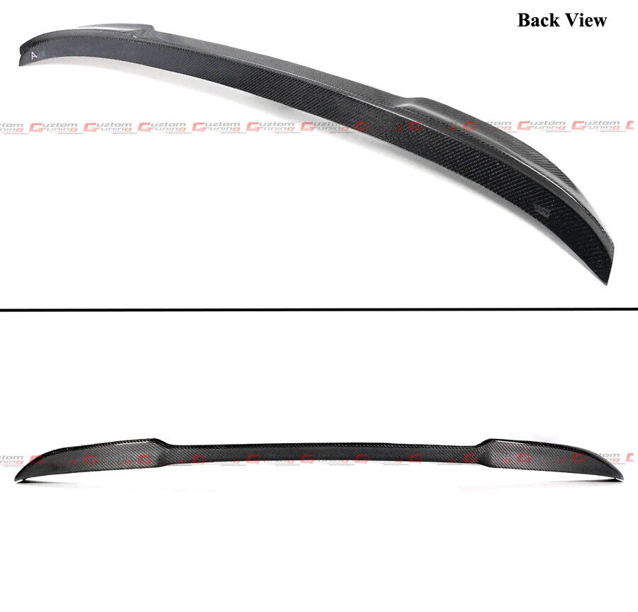 Carbon Fiber Rear Window Roof Spoiler + Trunk Spoiler Wing For 2017-2023 BMW F90 G30 - Image 2