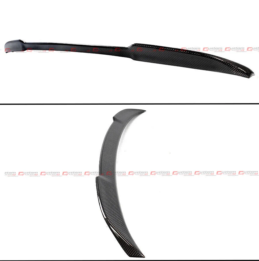 Carbon Fiber Rear Window Roof Spoiler + Trunk Spoiler Wing For 2017-2023 BMW F90 G30 - Image 3