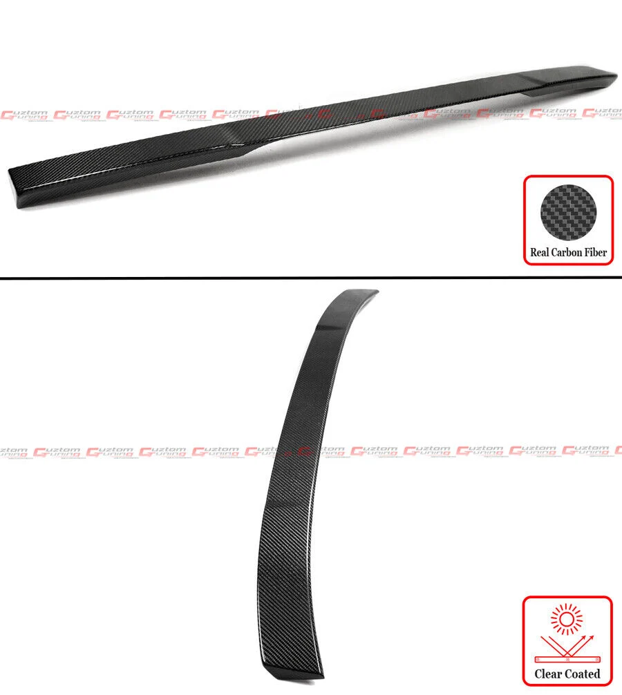 Carbon Fiber Rear Window Roof Spoiler Wing For 2024-2025 Ford Mustang S650 2-Door Coupe - Image 3