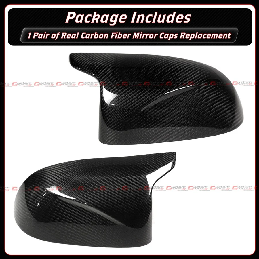 Carbon Fiber Replacement Mirror Caps Cover For BMW F98 X4M F95 X5M F96 X6M M40i M60i - Image 3