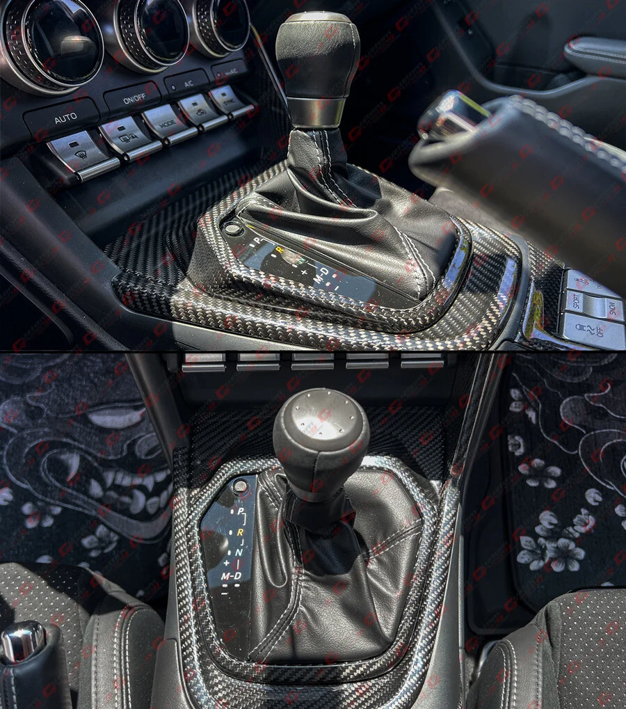 Carbon Fiber Shift Gear Console Panel Trim for 2022–2026 Subaru BRZ Toyota GR86 Auto - Image 6