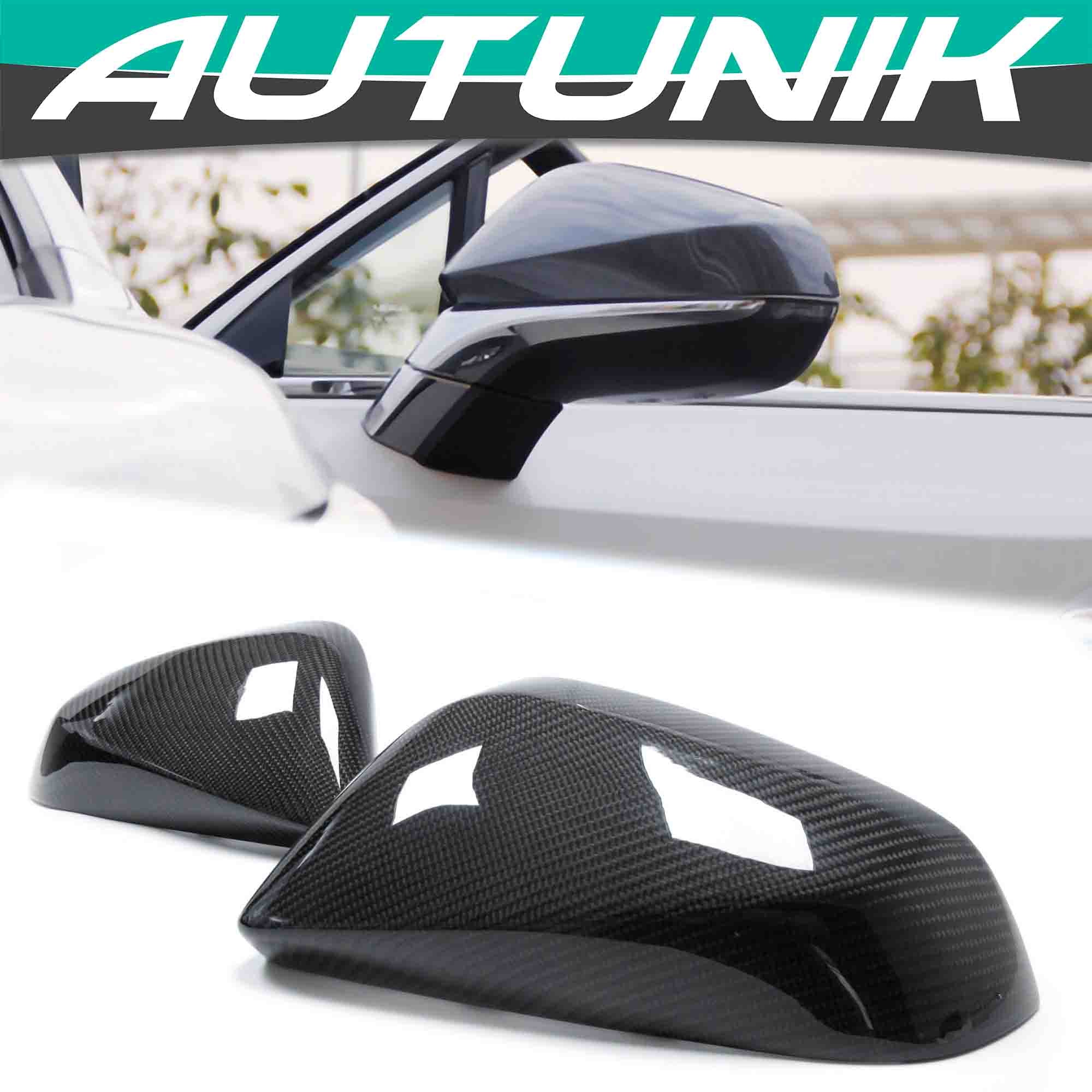 Real Carbon Fiber Side Mirror Cover Caps for Lexus RX350 RX450H NX200 NX300 2015-2021