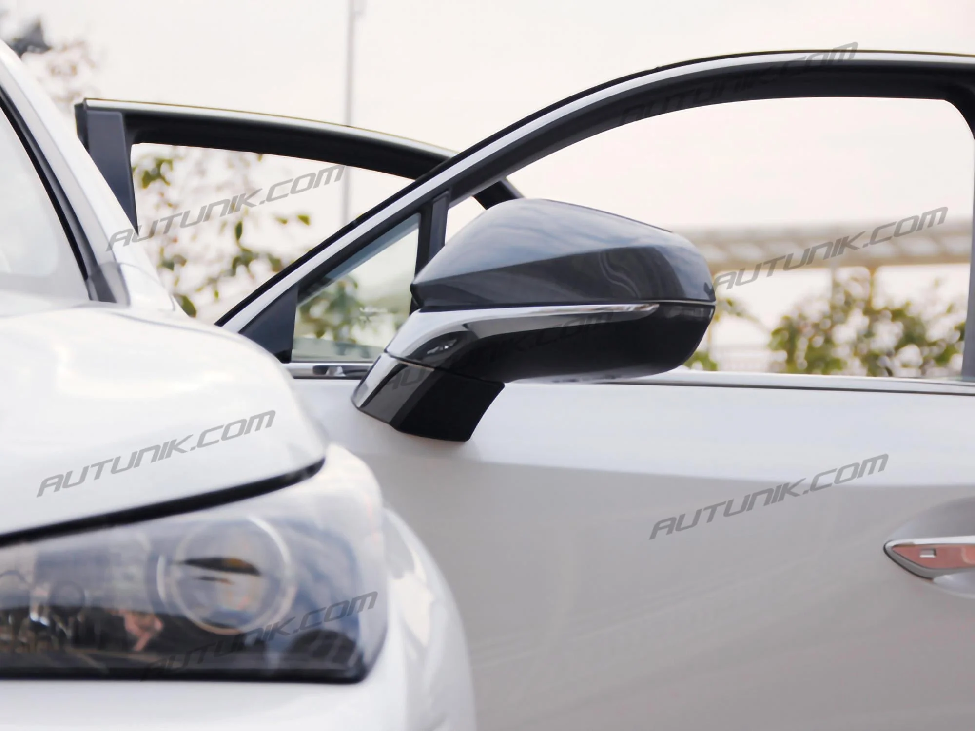 Real Carbon Fiber Side Mirror Cover Caps for Lexus RX350 RX450H NX200 NX300 2015-2021 - Image 2