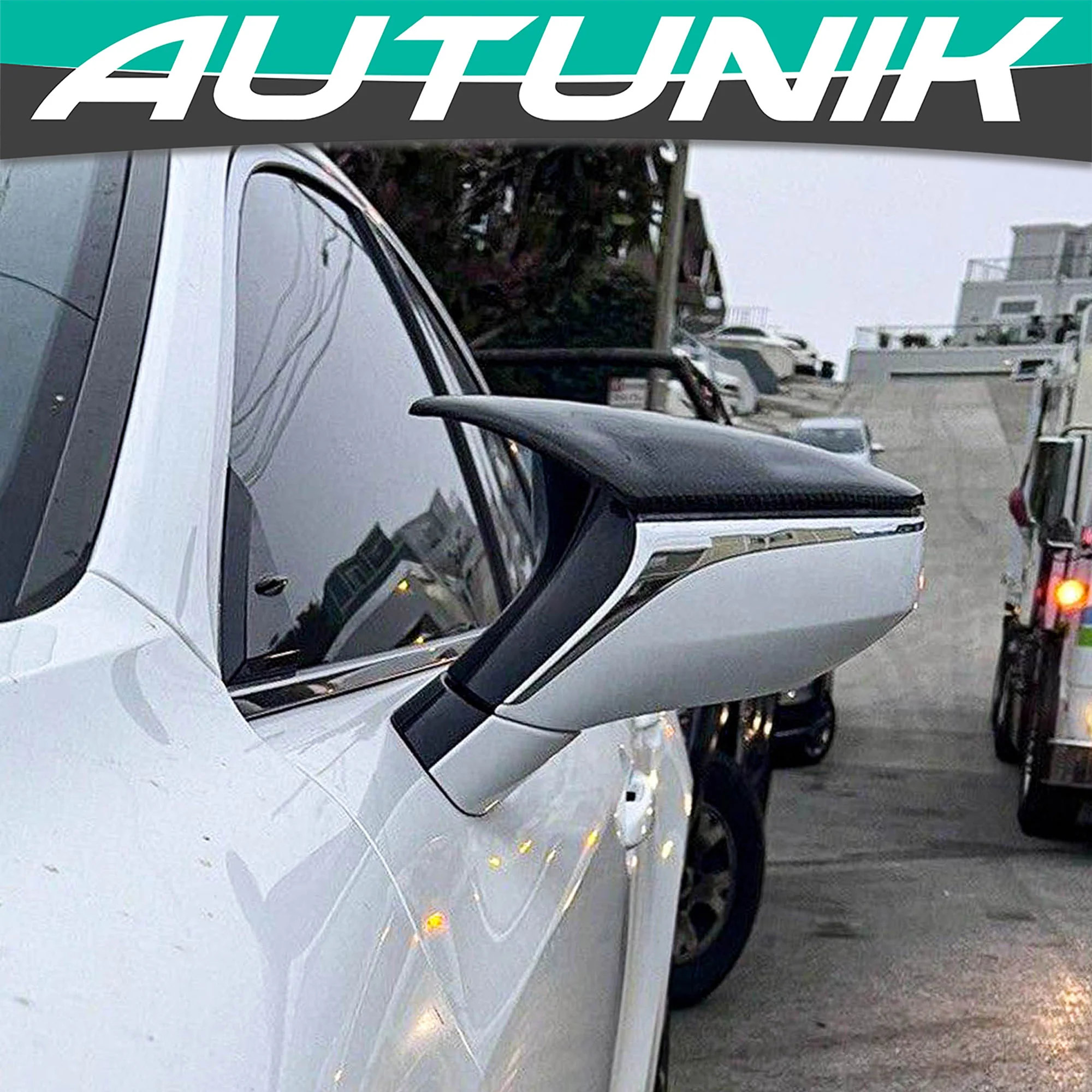 M Style Carbon Fiber Mirror Caps for Lexus IS ES RC LC LS UX IS300 IS350 2021-2026