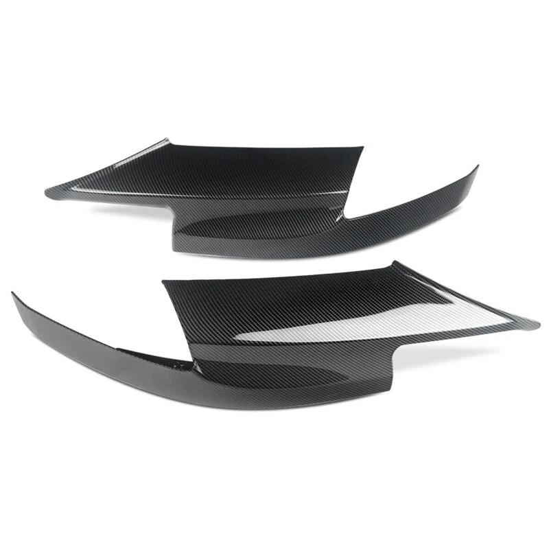 For 2010-2016 BMW F10 M5 Only Carbon Fiber Look Front Bumper Corner Splitter Side Canards - Image 7