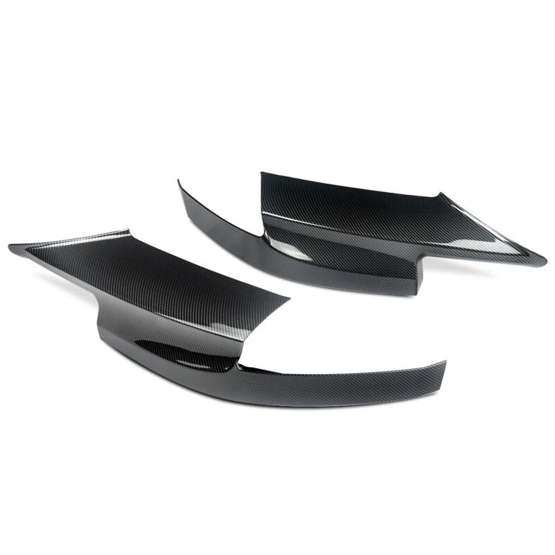 For 2010-2016 BMW F10 M5 Only Carbon Fiber Look Front Bumper Corner Splitter Side Canards - Image 9