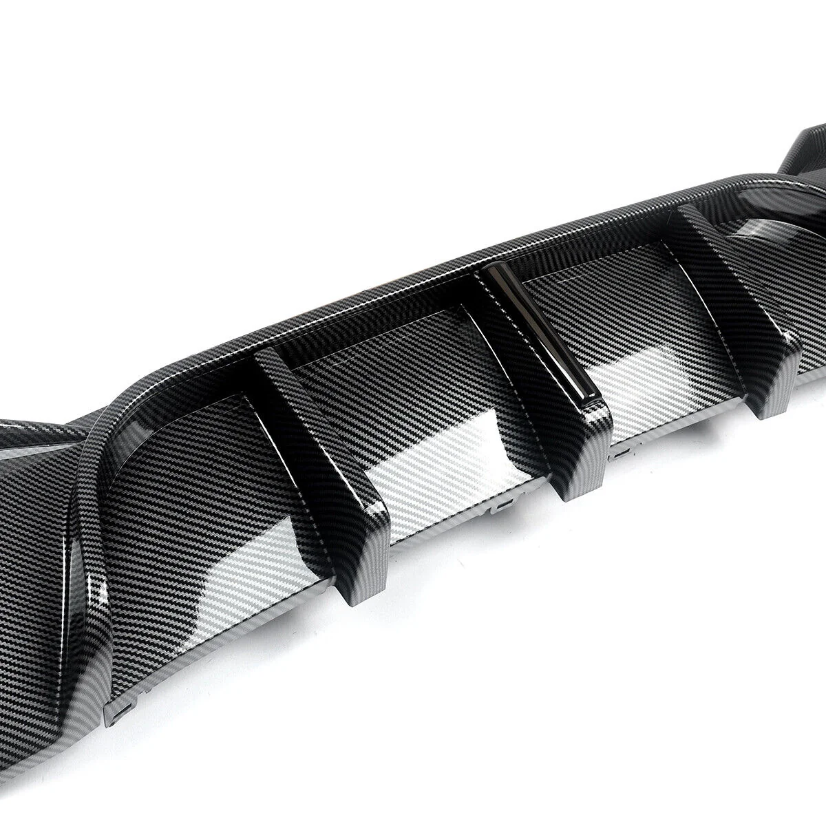 Carbon Look Rear Diffuser w/ LED For BMW G22 G23 430i 440i M Sport 2020-2024 - Image 11